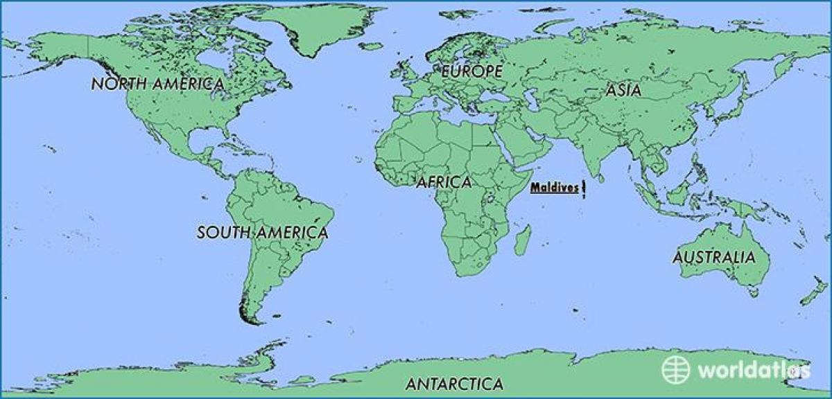 Karte Malediven Nachbarländern