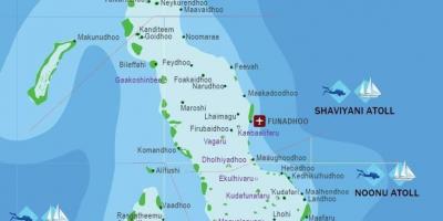 Komplette Karte von Malediven
