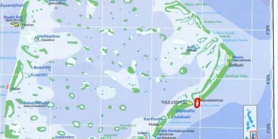 Nord-male-atoll, Malediven Karte - Karte des Nord-male-atoll Malediven