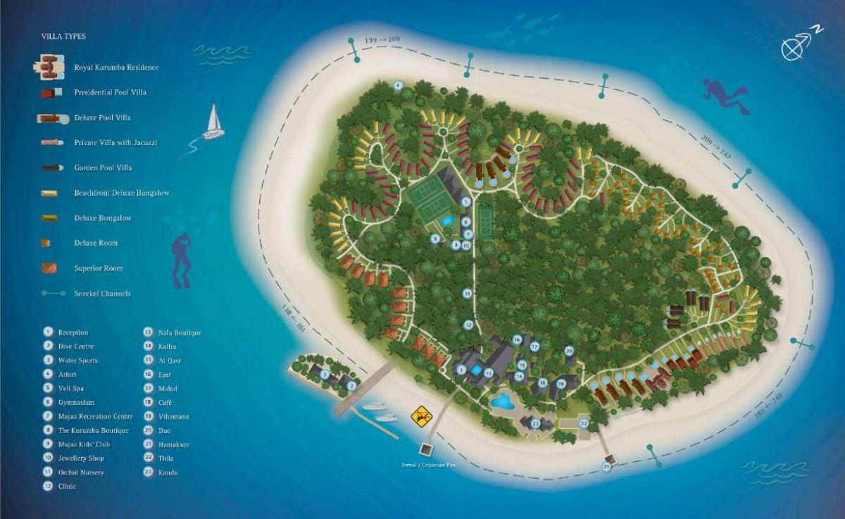 kurumba maldives resort Landkarte