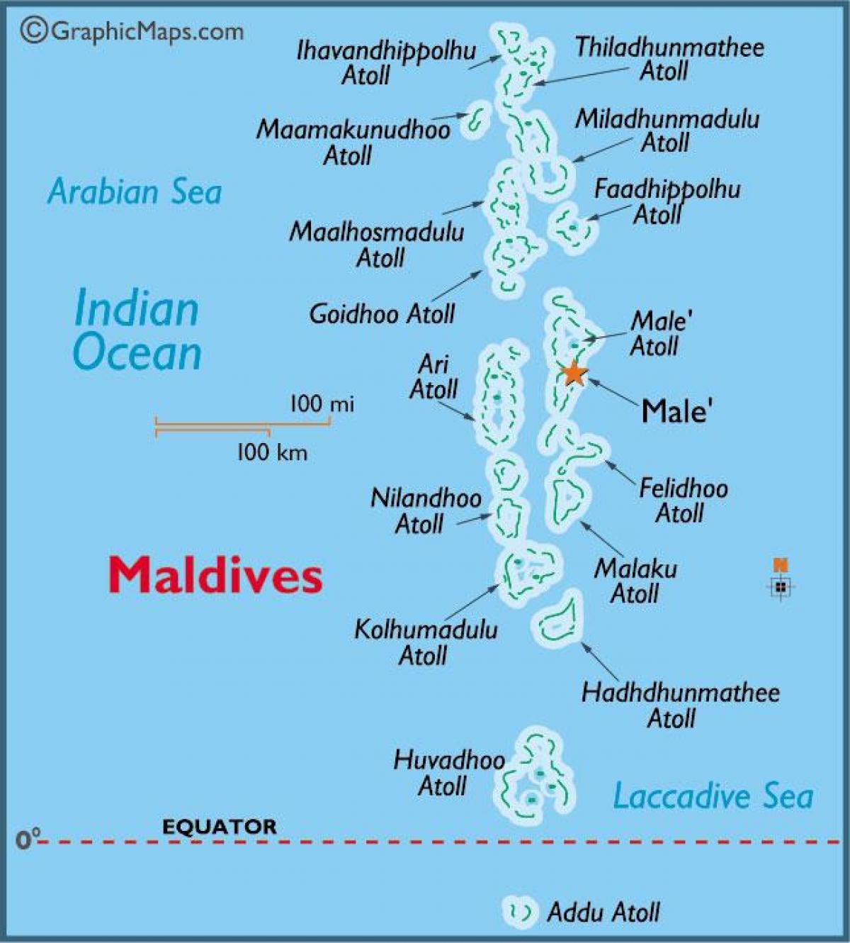 baa atoll, Malediven Karte anzeigen