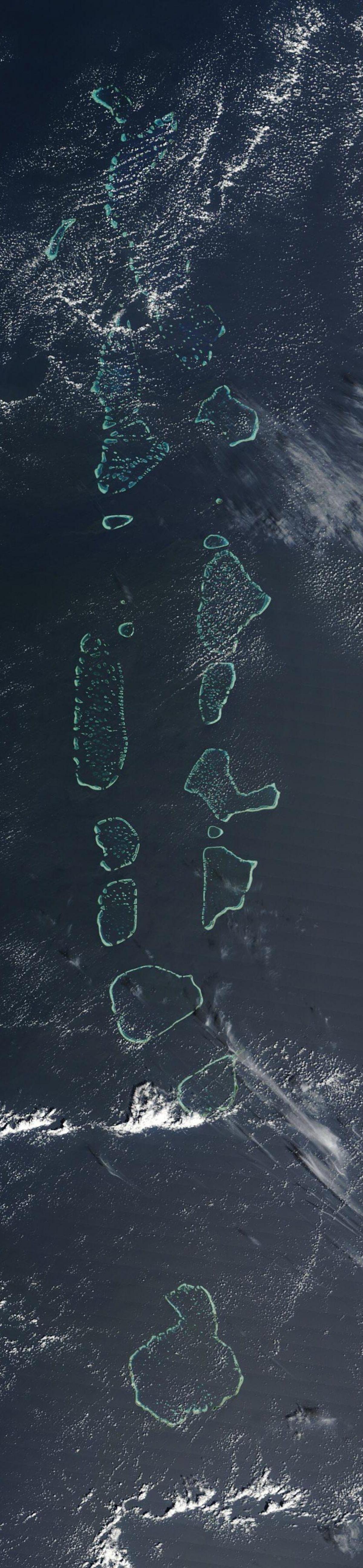 Karte von Malediven Sat