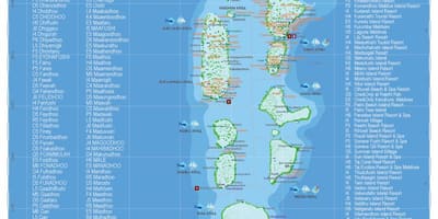 Malediven Landkarte