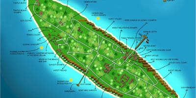 Vaadhoo island, Malediven Karte anzeigen